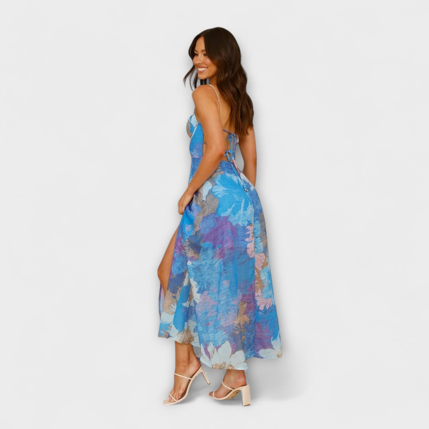 Heidrun - Blumendruck-Trägerkleid für Damen - Stilvoll und Verführerisch