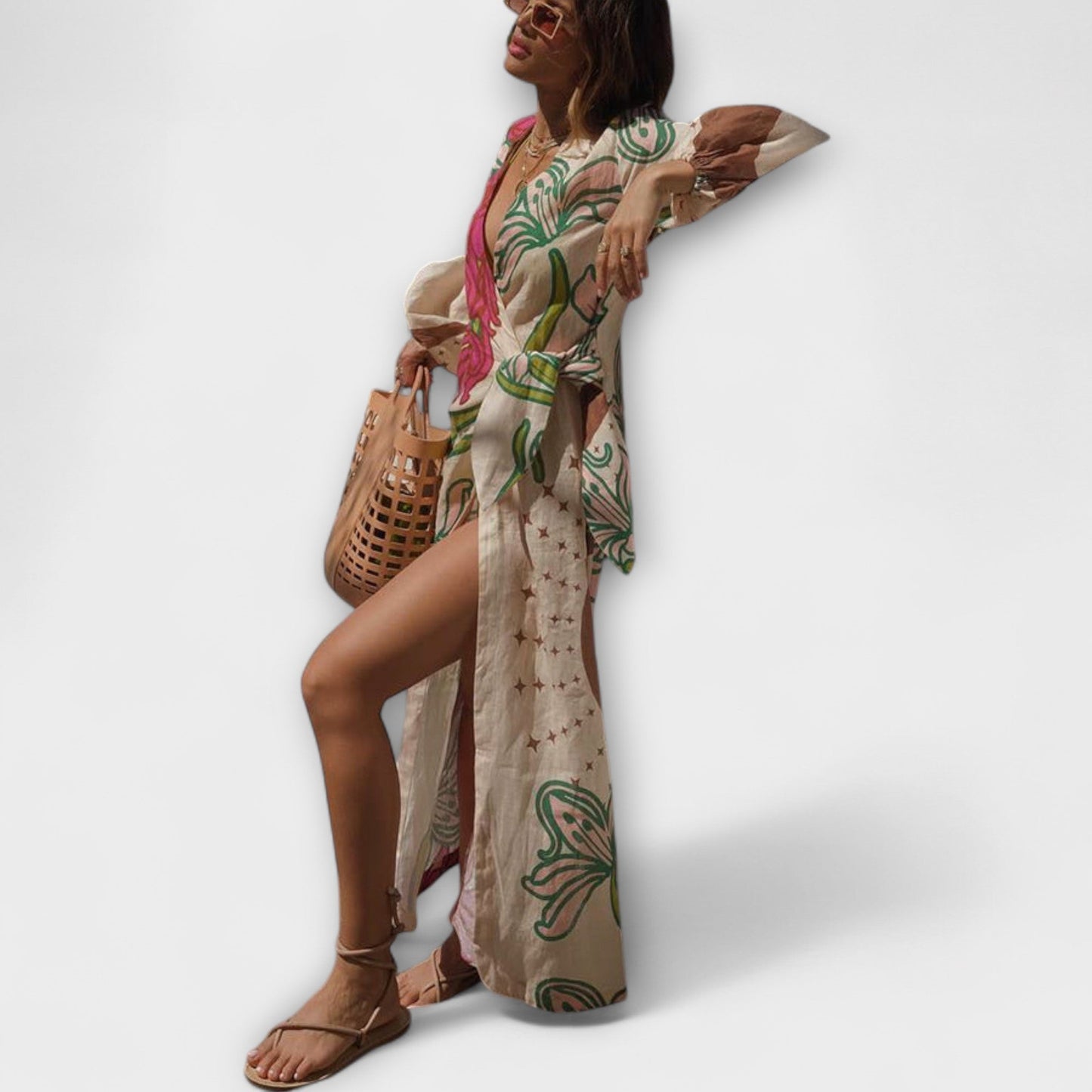Margot - Bindetunika Maxikleid 