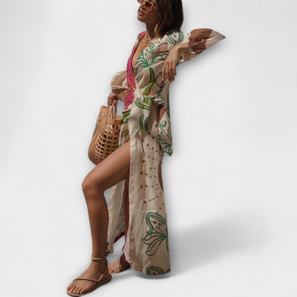 Margot - Bindetunika Maxikleid 