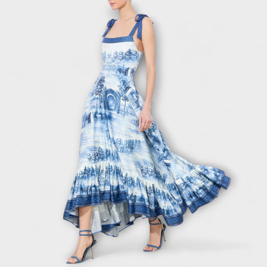 Vanessa - Charmantes Blumenkleid Maxi