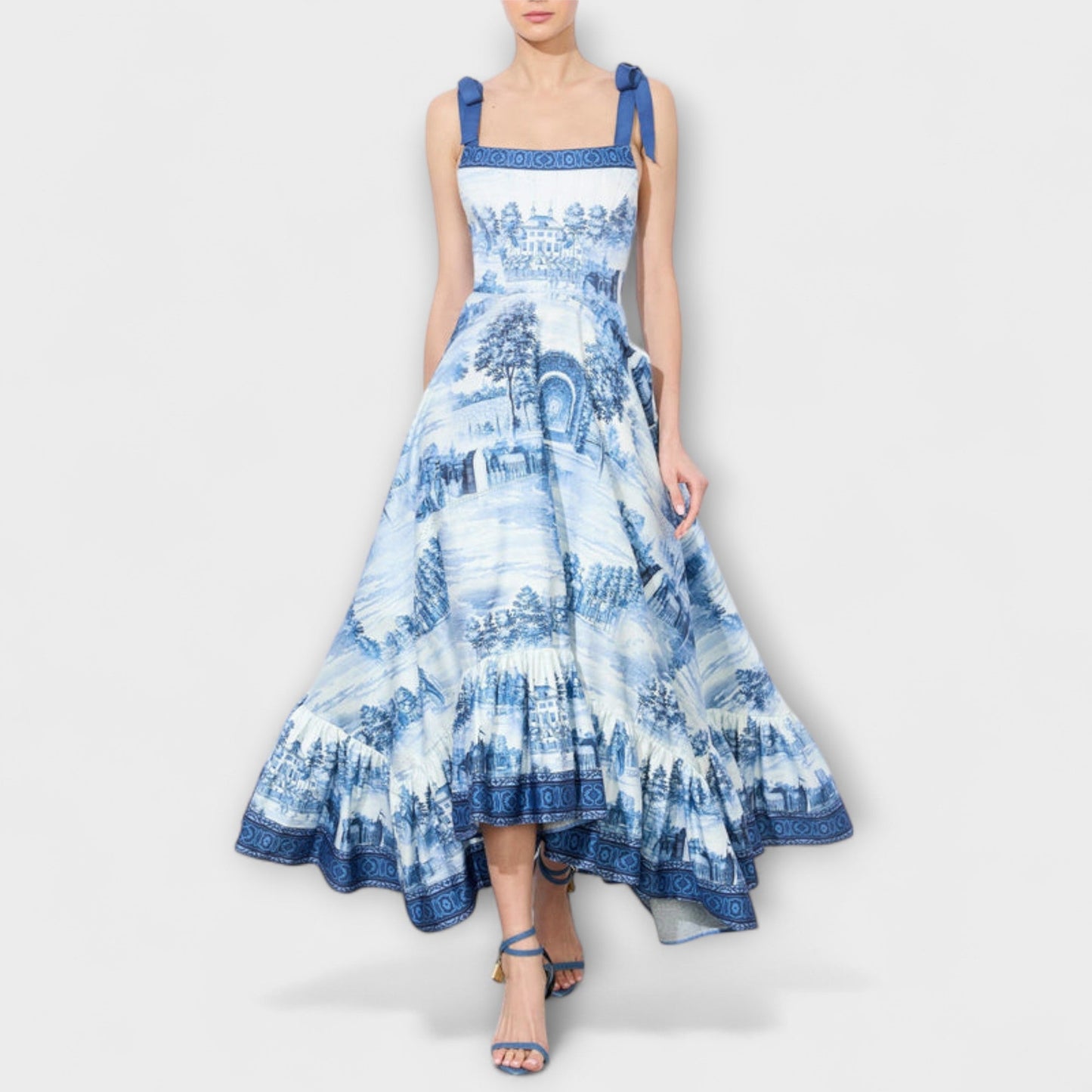 Vanessa - Charmantes Blumenkleid Maxi