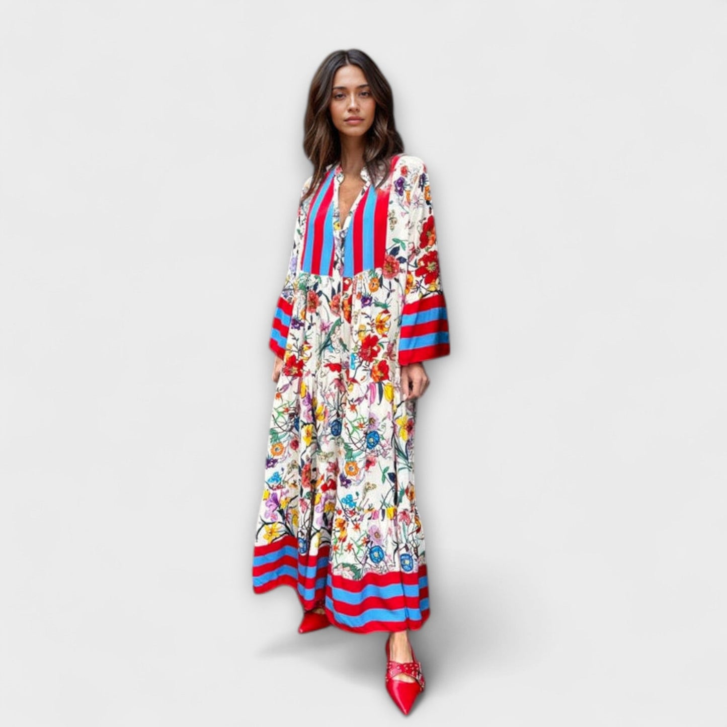 Sybille - Maxikleid mit Blumenprint