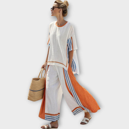 Anila – Elegantes Schwimmset mit gestreiftem Design