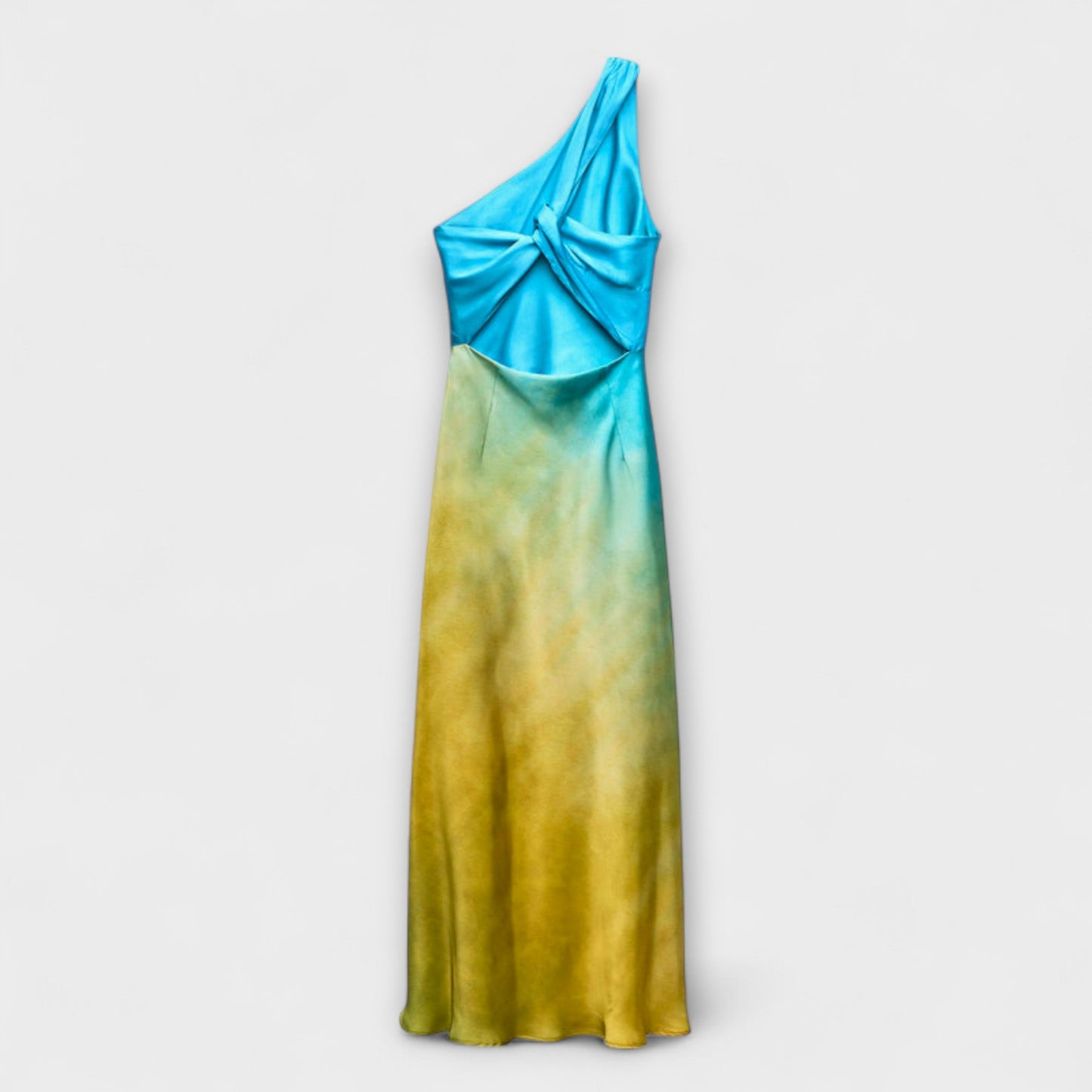 Emily - Ein-Schulter Midi-Kleid