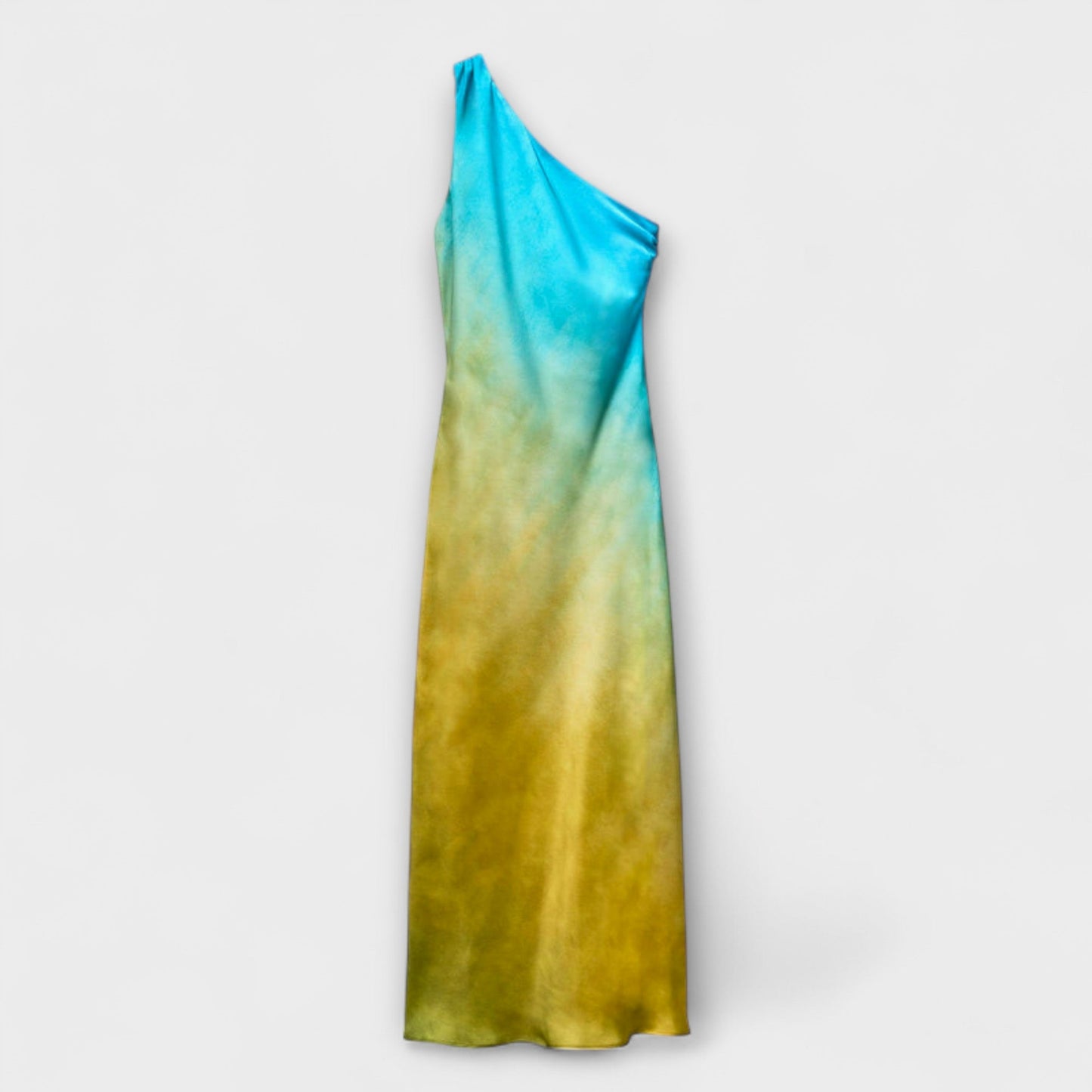 Emily - Ein-Schulter Midi-Kleid