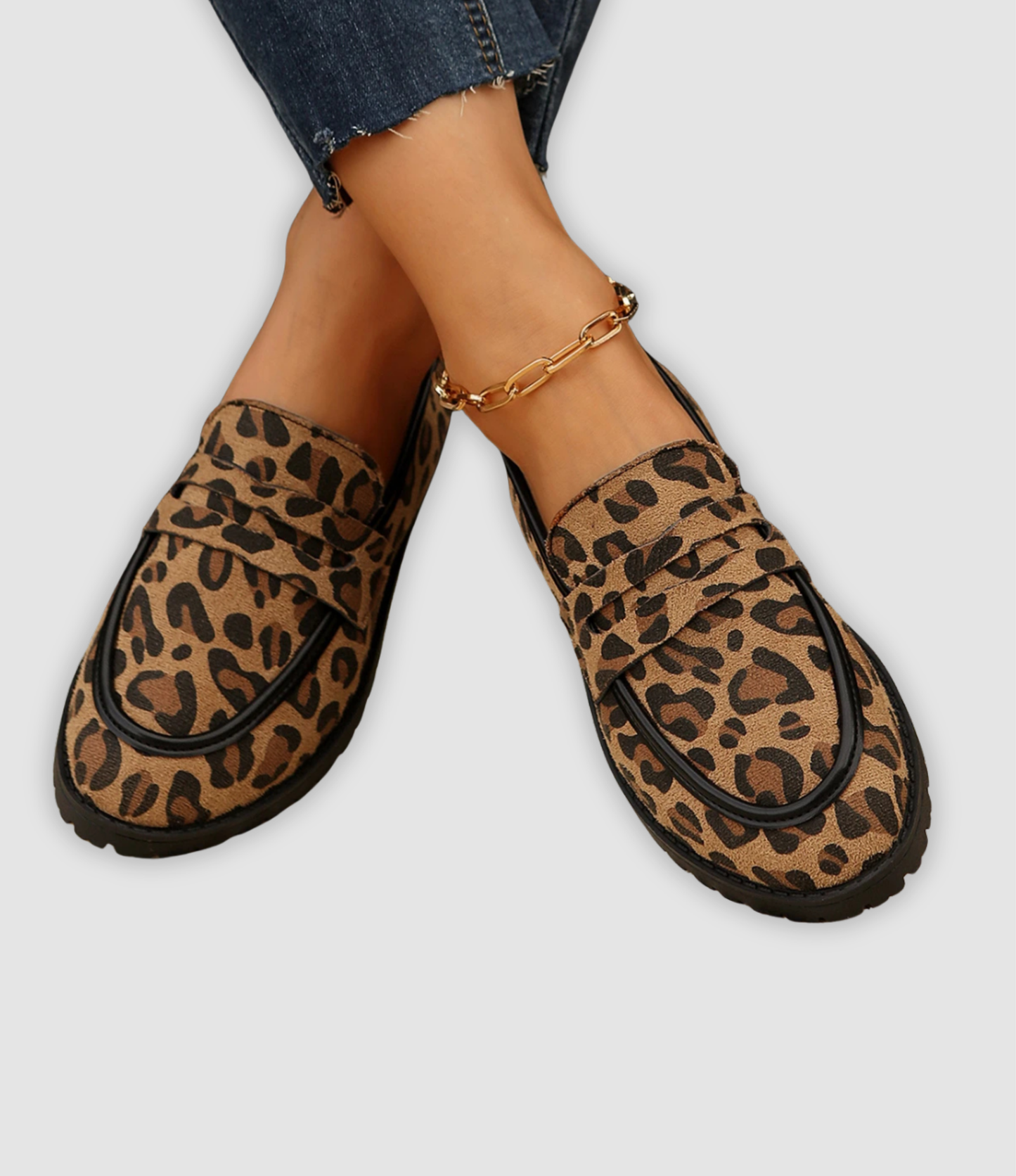 Brianna - Modische Plateau-Sneaker mit Leopardenmuster