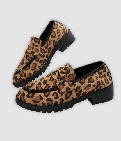 Brianna - Modische Plateau-Sneaker mit Leopardenmuster