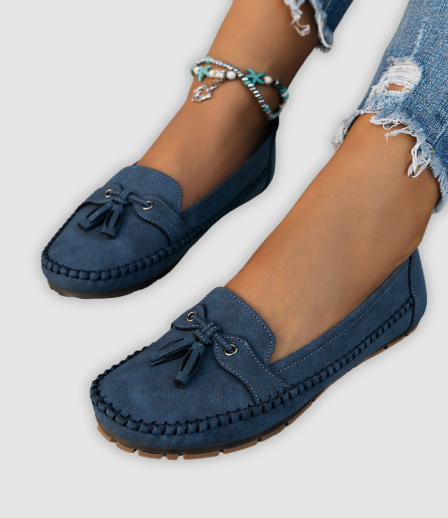 Angel - Klassische Wildleder Loafer Mit Quastendetail