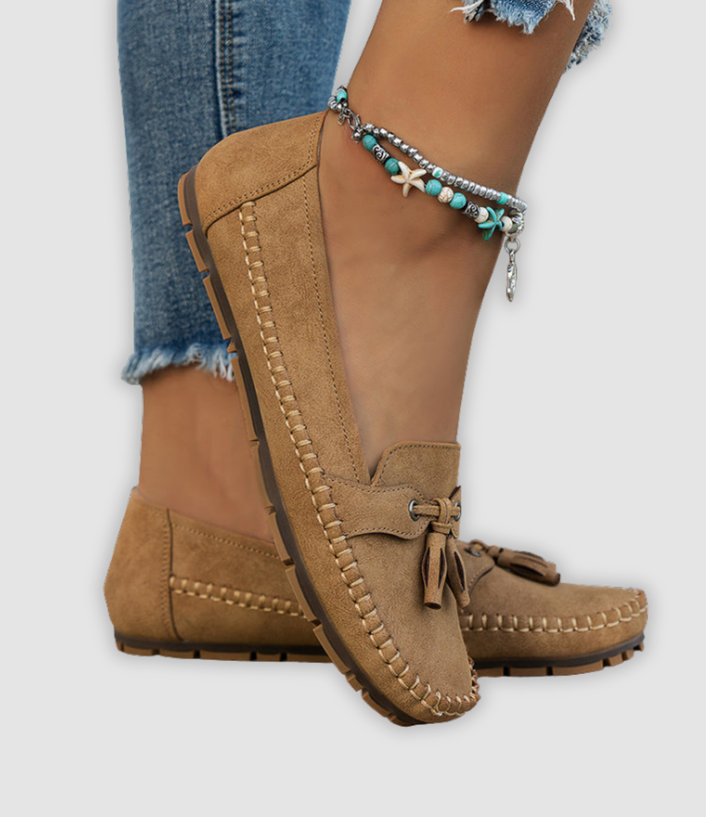 Angel - Klassische Wildleder Loafer Mit Quastendetail