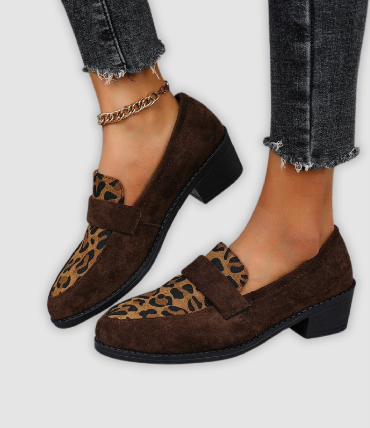 Gerda - Loafers mit Leopardenmuster