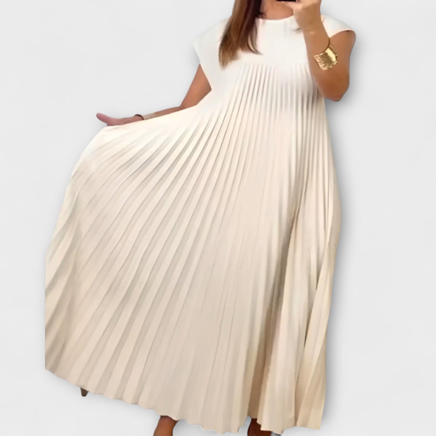 Isolde – Elegantes Plisseekleid