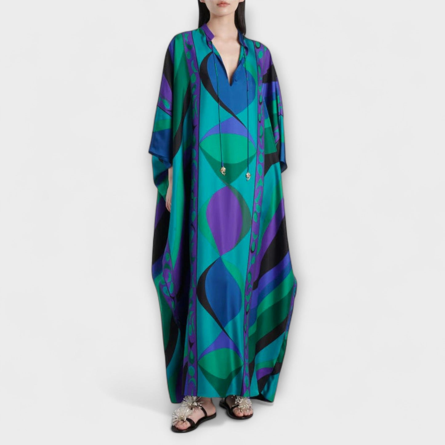 Isabella – Lebendiger Psychedelic-Kaftan 