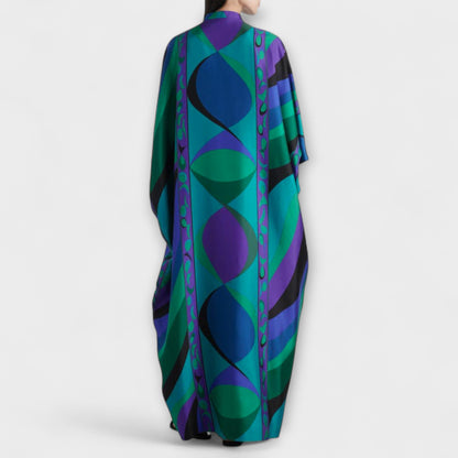 Isabella – Lebendiger Psychedelic-Kaftan 