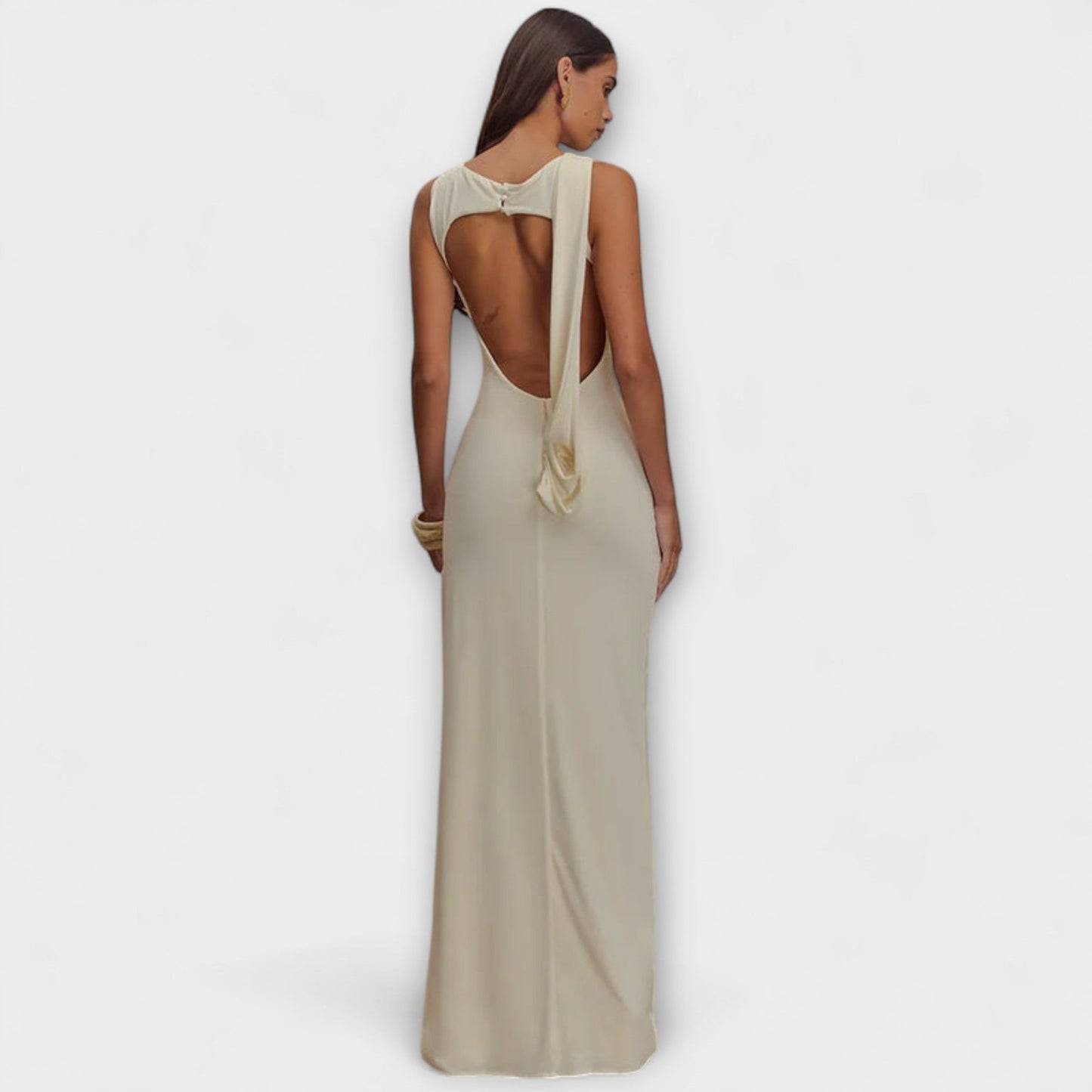 Anja-Lena - Stylisches Maxikleid mit hohem Beinschlitz