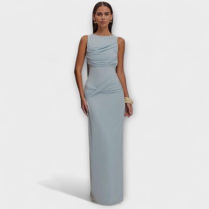 Anja-Lena - Stylisches Maxikleid mit hohem Beinschlitz