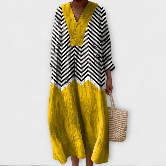 Wilma – Elegantes Kleid mit geometrischem Design 