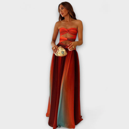 Ursula - Trägerloses Maxikleid 