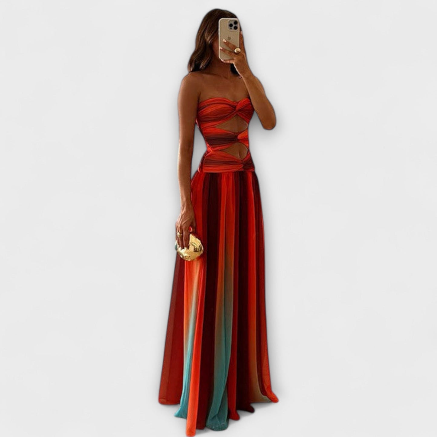 Ursula - Trägerloses Maxikleid 
