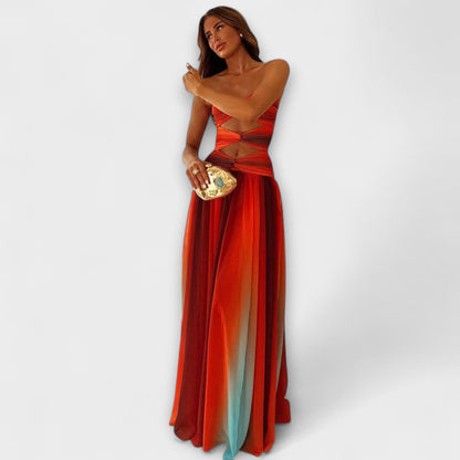 Ursula - Trägerloses Maxikleid 