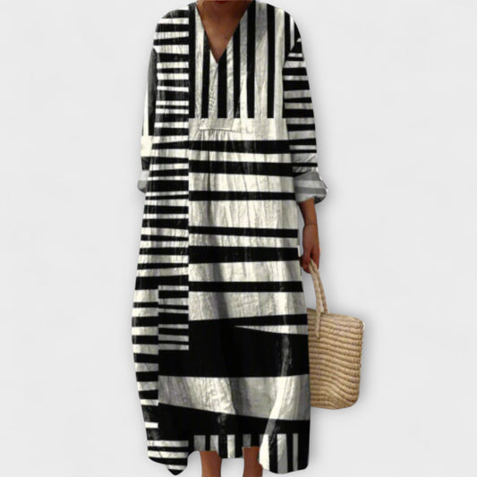 Carin - Stilvolles geometrisches Kleid
