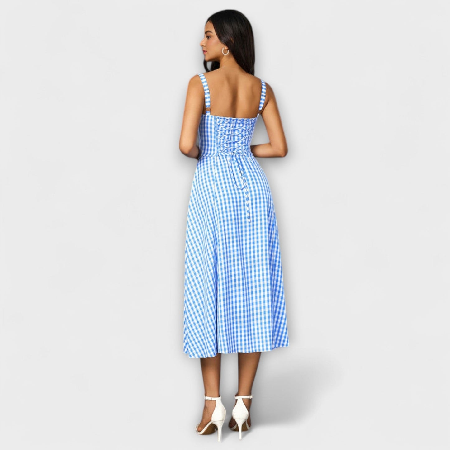 Wilma - Rüschentopkleid mit Schlitzdetail 