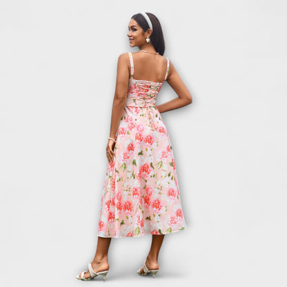 Wilma - Rüschentopkleid mit Schlitzdetail 