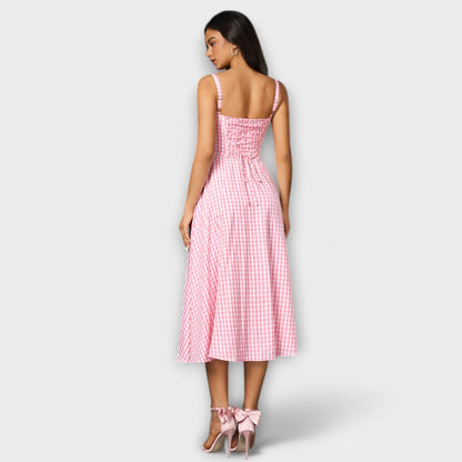 Wilma - Rüschentopkleid mit Schlitzdetail 