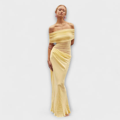 Evelyn - Rüschendes Unregulmäßiges Kleid 