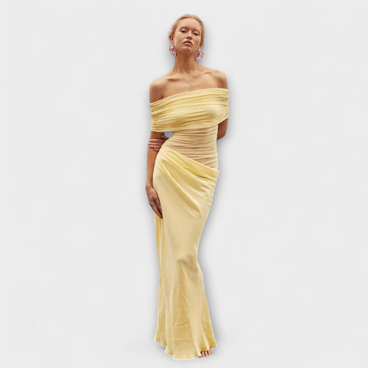 Evelyn - Rüschendes Unregulmäßiges Kleid 