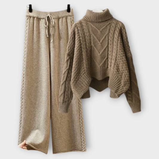 Alina – Zweiteiliges Strickset Mit Eleganter Silhouette