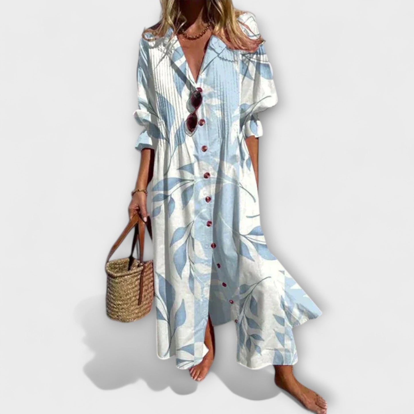 Jorinde - Schmeichelhaftes Maxikleid mit Bauchbedeckung 