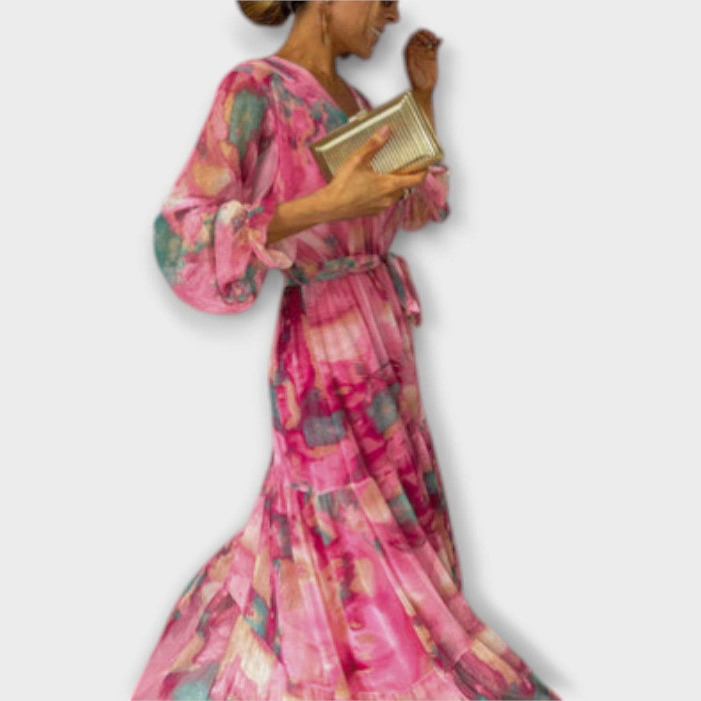 Veronique – Aquarelle Dream Maxikleid 