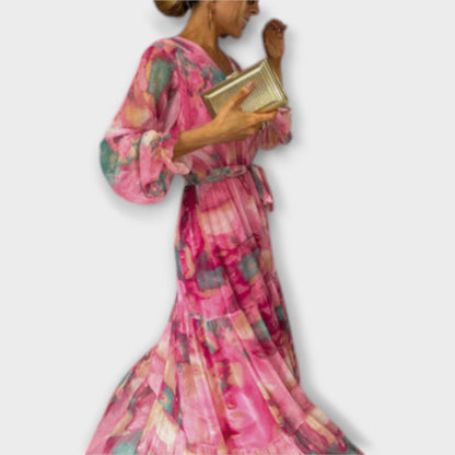 Veronique – Aquarelle Dream Maxikleid 