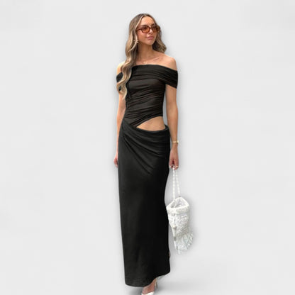 Evelyn - Rüschendes Unregulmäßiges Kleid 