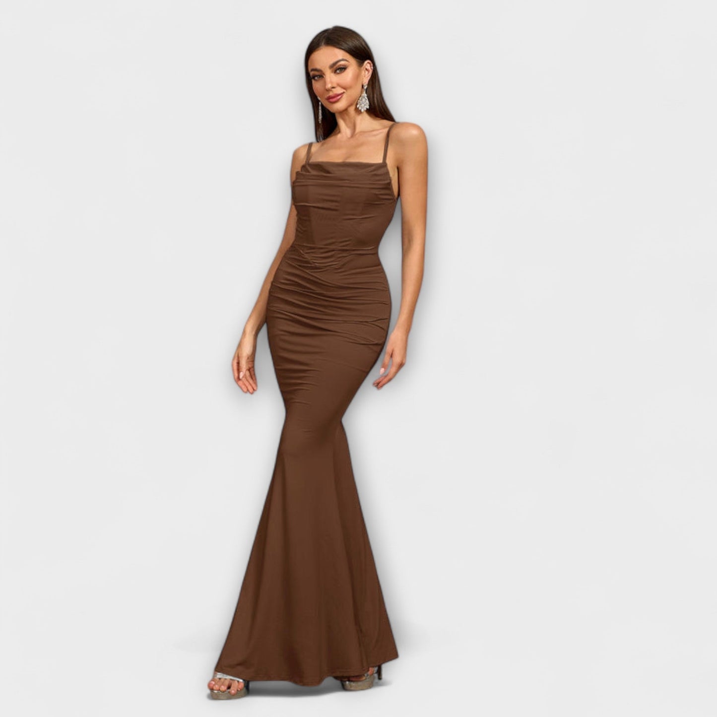 Diana - Elegantes Rüschenkleid 