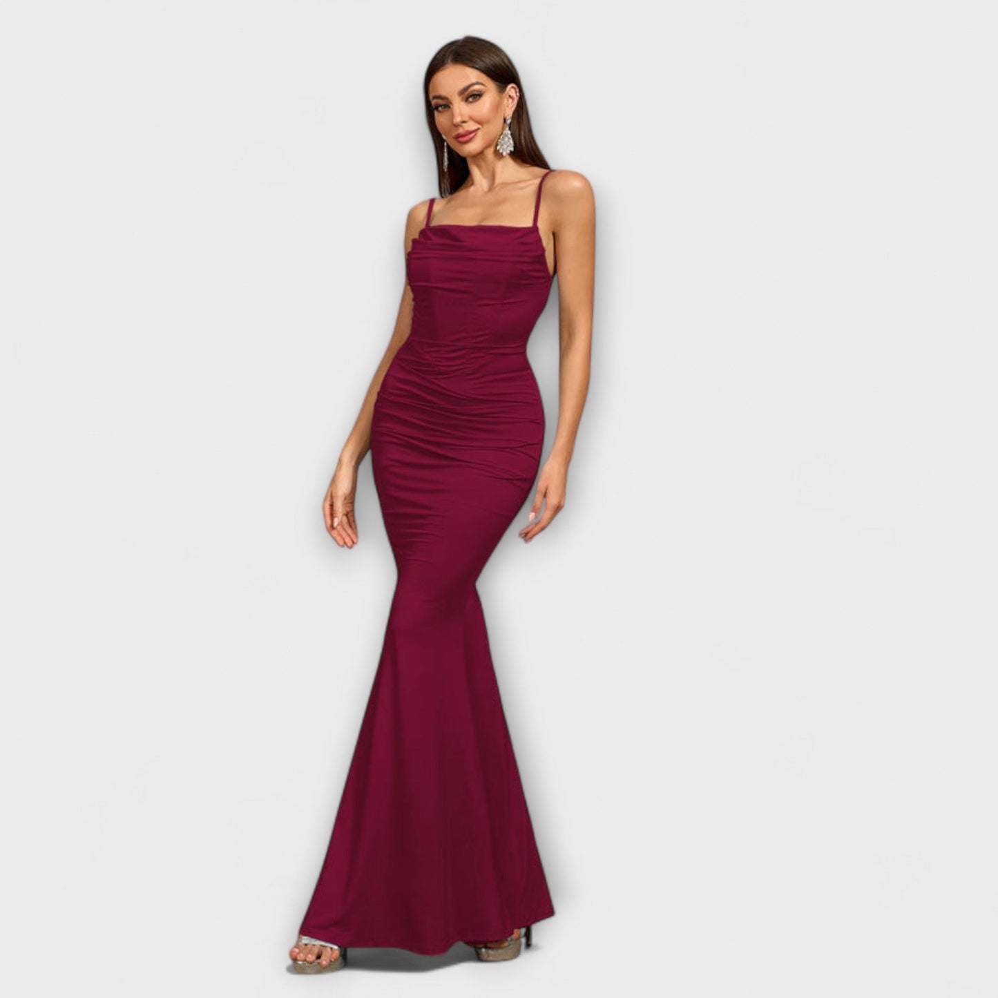 Diana - Elegantes Rüschenkleid 