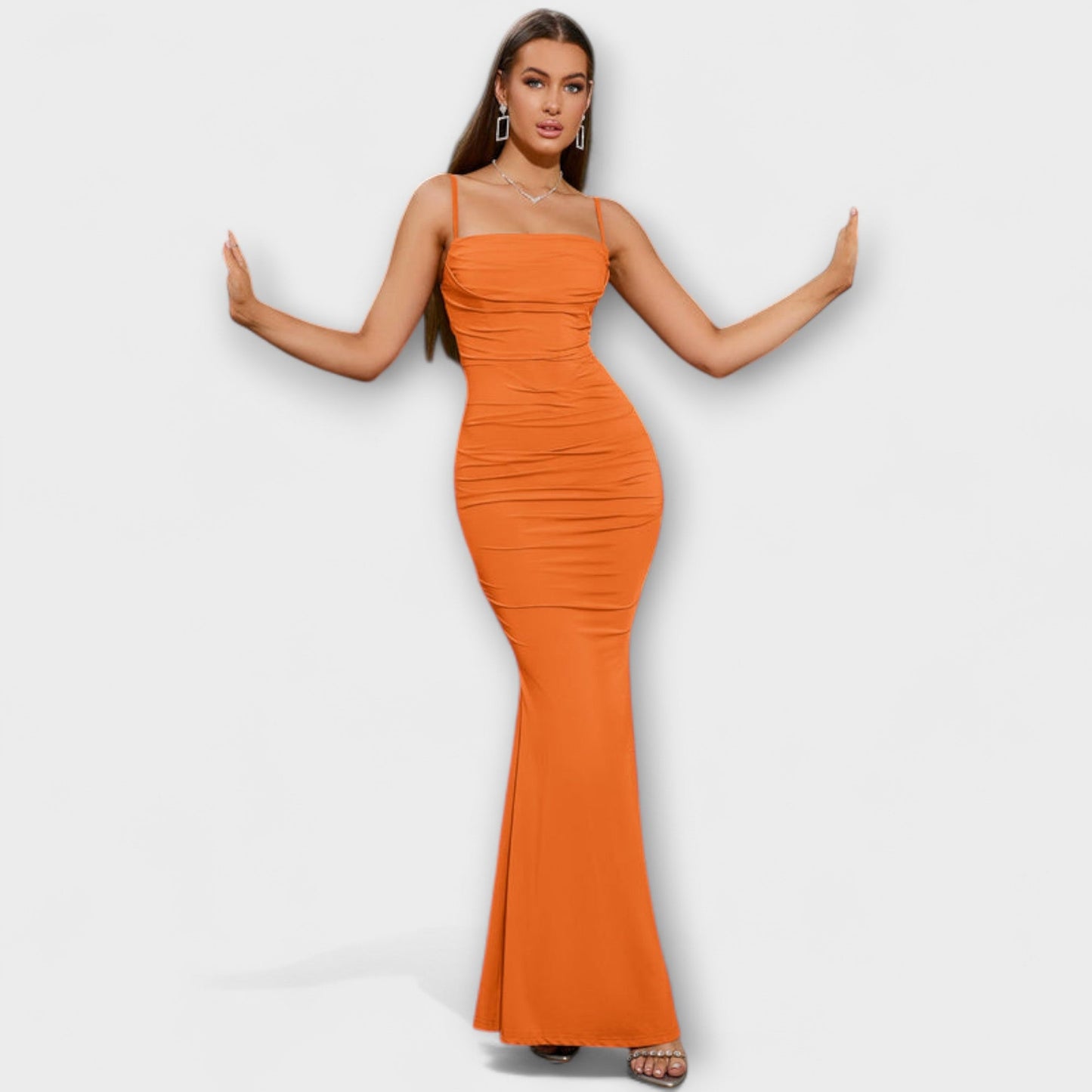 Diana - Elegantes Rüschenkleid 