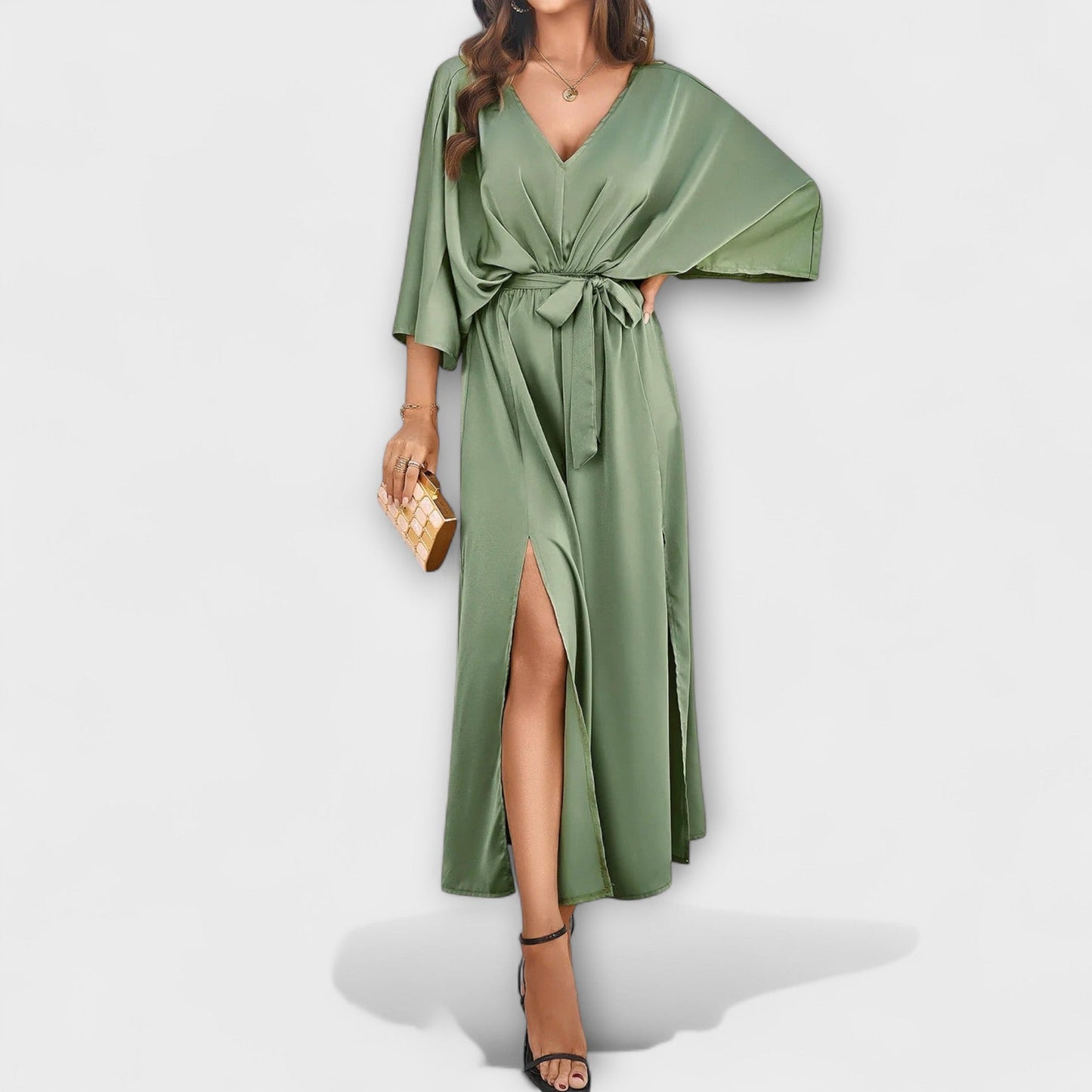 Ilse-Marie - Maxikleid mit V-Ausschnitt 