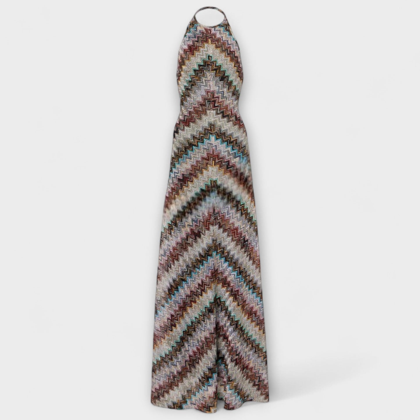 Lisanne - Jodie Strickkleid mit buntem Fischgrätenmuster 