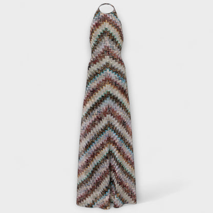 Lisanne - Jodie Strickkleid mit buntem Fischgrätenmuster 