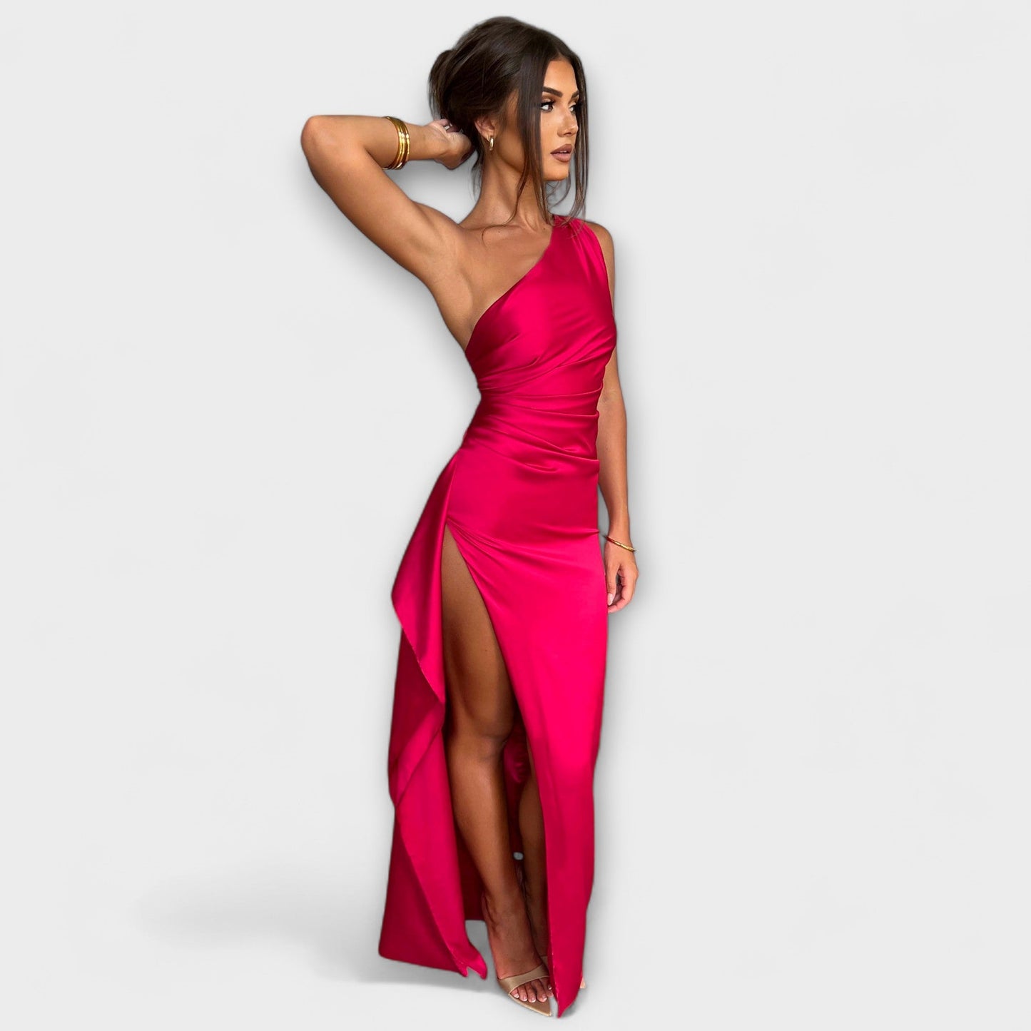 Mathilda - One Shoulder Maxikleid