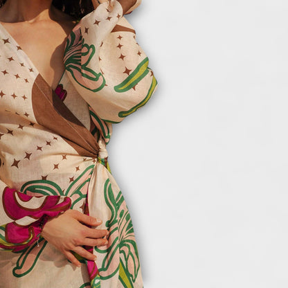Margot - Bindetunika Maxikleid 