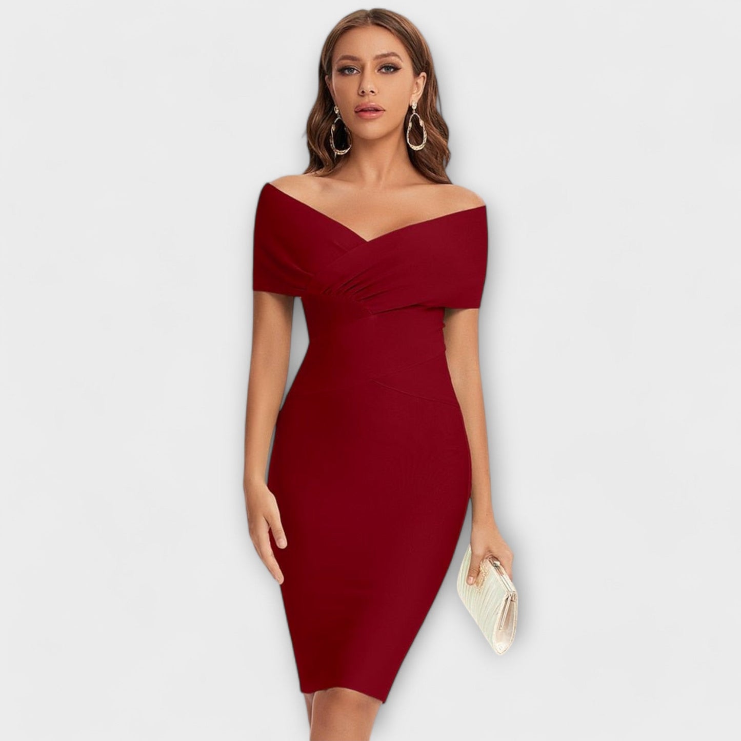 Constanze - Elegantes Kleid mit V-Ausschnitt