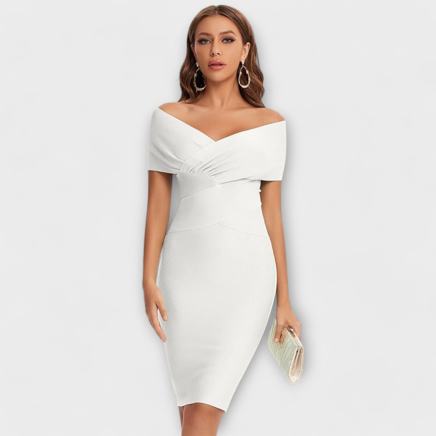 Constanze - Elegantes Kleid mit V-Ausschnitt