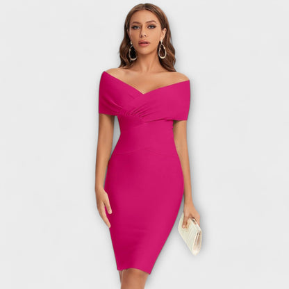 Constanze - Elegantes Kleid mit V-Ausschnitt