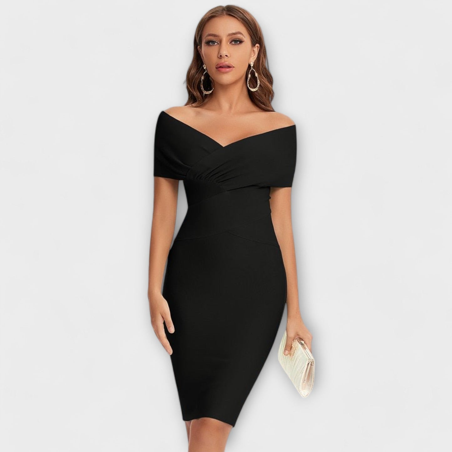 Constanze - Elegantes Kleid mit V-Ausschnitt