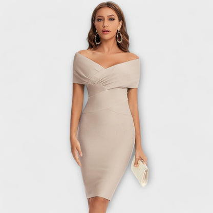 Constanze - Elegantes Kleid mit V-Ausschnitt
