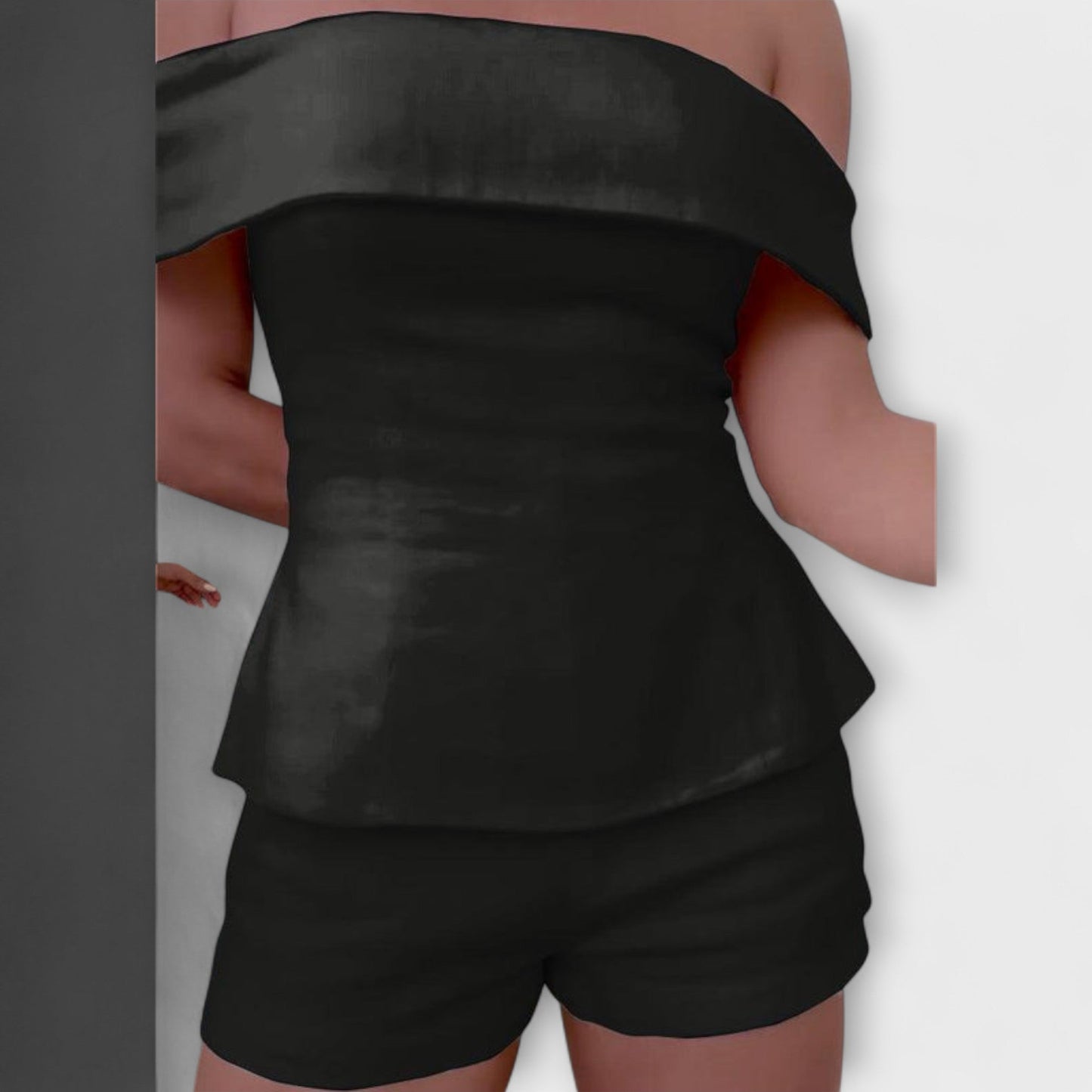 Fredrika – Weißes Freizeit-Ensemble mit Eleganz-Twist