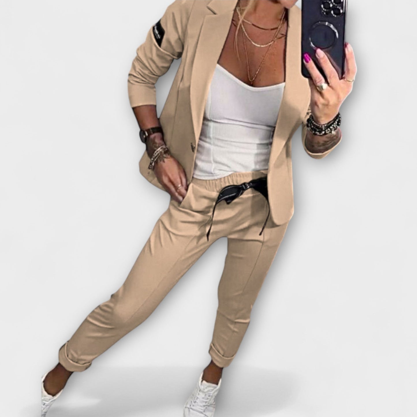 Katharina - Koordiniertes Set aus Top, Jacke und Hose