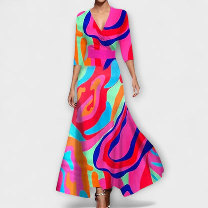 Kordula - Elegantes Mouw Design Damenkleid 